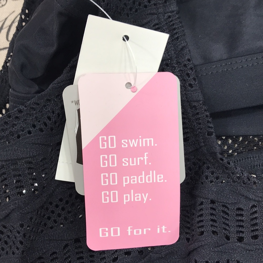 Go by Gossip Mix & Mesh Crochet Tankini Top - Picture 7 of 11